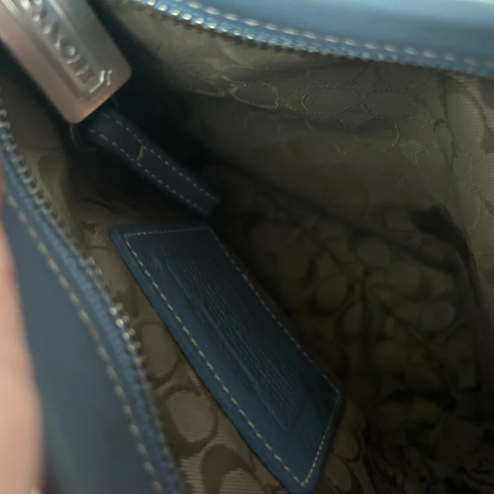 Coach mini shoulder bag, light blue - Picture 6 of 6